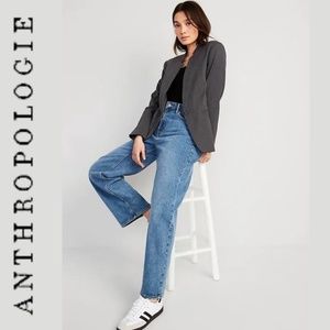 Anthropologie Cartonnier Classic Two Button 3/4 Sleeves Blazer